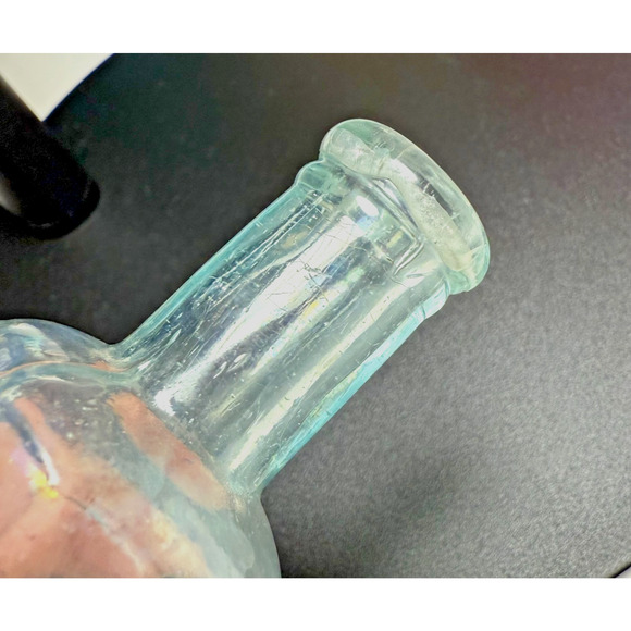 Antique Rev NH Downs Vegetable Balsamic Elixir 1890 Blue 12 Sided 4.5" Bottle - Picture 12 of 12